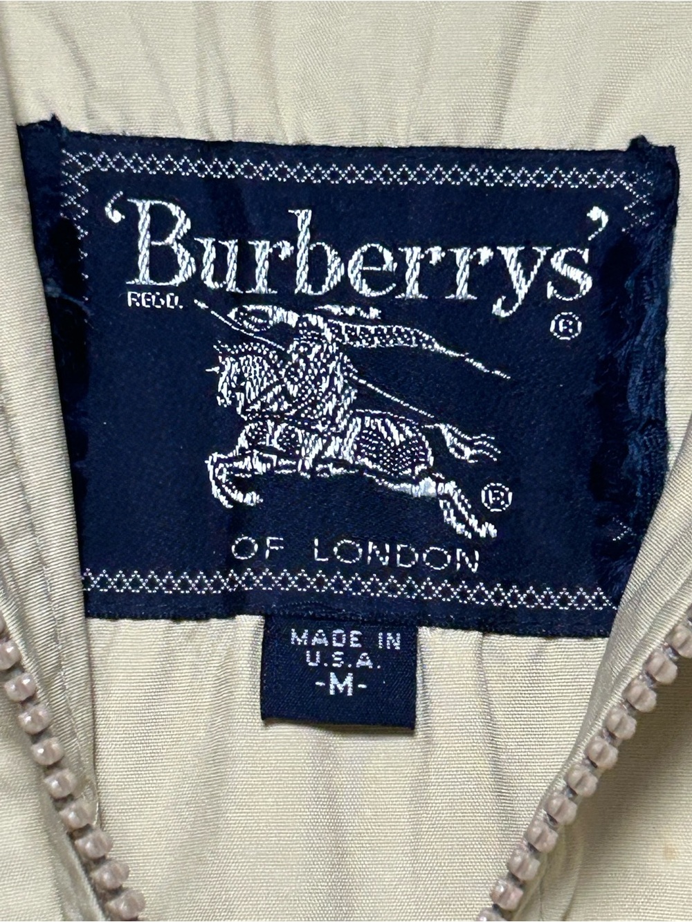 VINTAGE BURBERRY MENS UTILITY FIELD JACKET SZ M NOVA CHECK PLAID USA MADE RARE - Picture 11 of 16